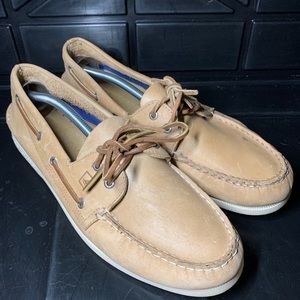 Sperry top-sider mens size 13M Leather Beige shoes